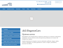 Tablet Screenshot of jgelegancecars.com